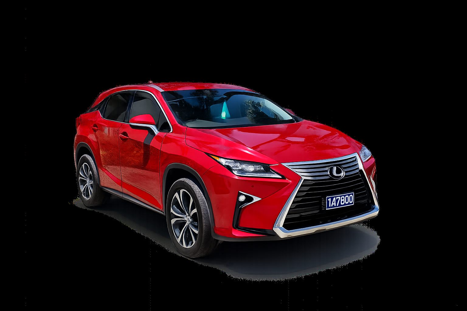 The TS Services Lexus RX in a studio-style showroom setting